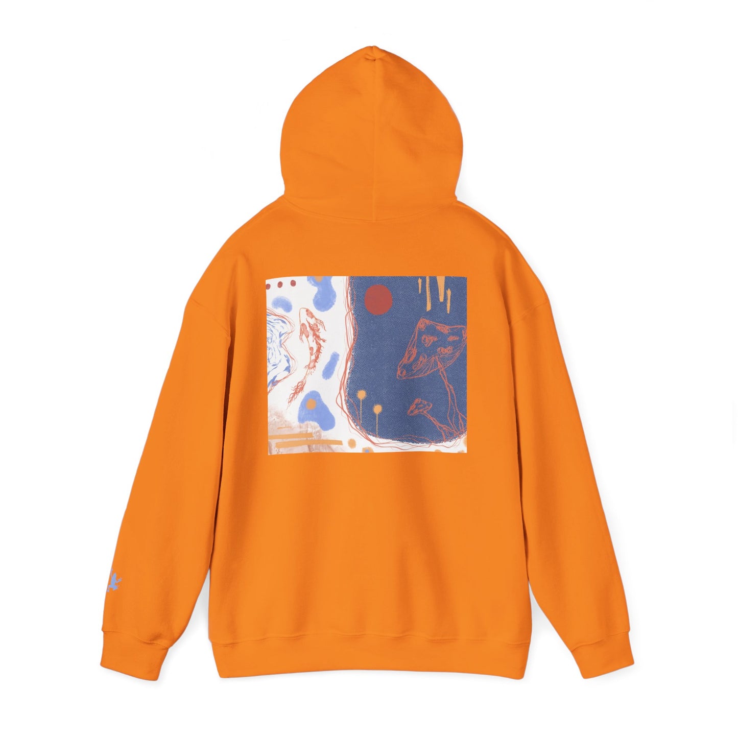 Artistic Unisex Hooded Sweatshirt - Cozy Streetwear for Comfort, Gift for Art Lovers, Perfect for Fall, Casual Style