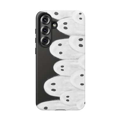 Painted Ghosts Phone Case | Ghostly Tough Phone Case for Spooky Style, Halloween Gift, Phone Cover, Ghost Theme, Unique Accessory, Spooky Season, Viral Painted Ghosts Inspired Design