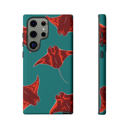 Manta Ray Phone Case, Tropical Phone Cover, Ocean Vibe Accessories, Summer Gift Idea, Marine Animal Merchandise