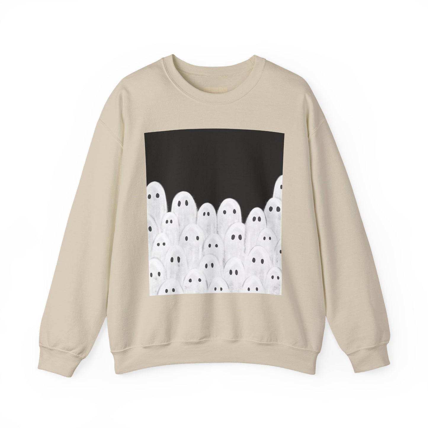 Painted Ghosts Crewneck | Cozy Sweatshirt, Perfect for Halloween, Fall, and Spooky Season