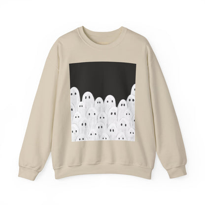 Painted Ghosts Crewneck | Cozy Sweatshirt, Perfect for Halloween, Fall, and Spooky Season