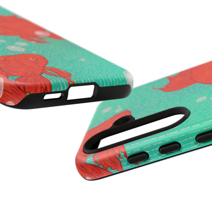 Vibrant Goldfish Phone Case, Colorful iPhone Cover, Ocean Vibe Accessory, Unique Gift for Fish Lovers, Cute Phone Cases