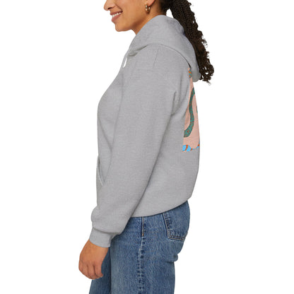 Vibrant Unisex Hoodie with Zen Frog and Snake Design, Cool Gift for Nature Lovers, Casual Wear for All Occasions, Gift for Her, Cool Hoodies