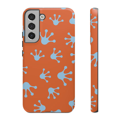 Frog Print Phone Case - Tough Cases, Orange Frog Design, Unique Gift, Fun Accessories, Vibrant Phone Cases, Cool Cases