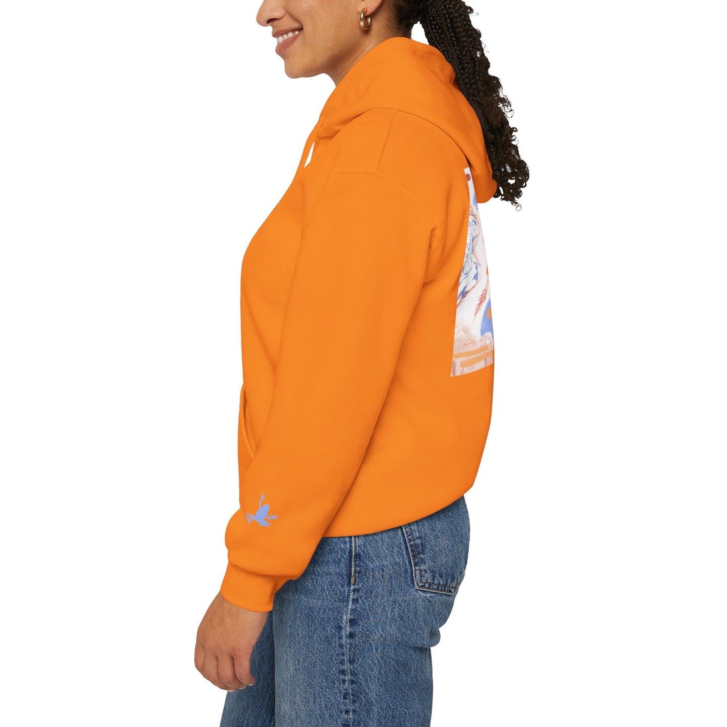 Artistic Unisex Hooded Sweatshirt - Cozy Streetwear for Comfort, Gift for Art Lovers, Perfect for Fall, Casual Style
