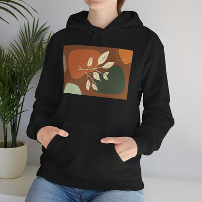 Botanical Design Unisex Hoodie, Cozy Sweatshirt for Nature Lovers, Gift for Friends, Autumn Fashion, Comfortable Casual Wear