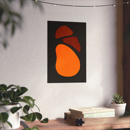 Modern Abstract Matte Vertical Posters, Minimalist Wall Art, Boho Decor, Home Office Artwork, Gift for Art Lovers