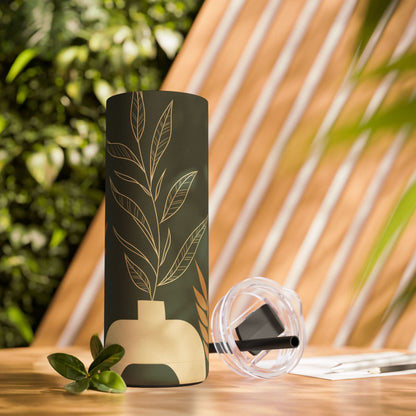 Boho-Inspired Tumbler, Modern Minimalist, Matte, Gift for Her, Mother's Day Gift, Nature Tumbler