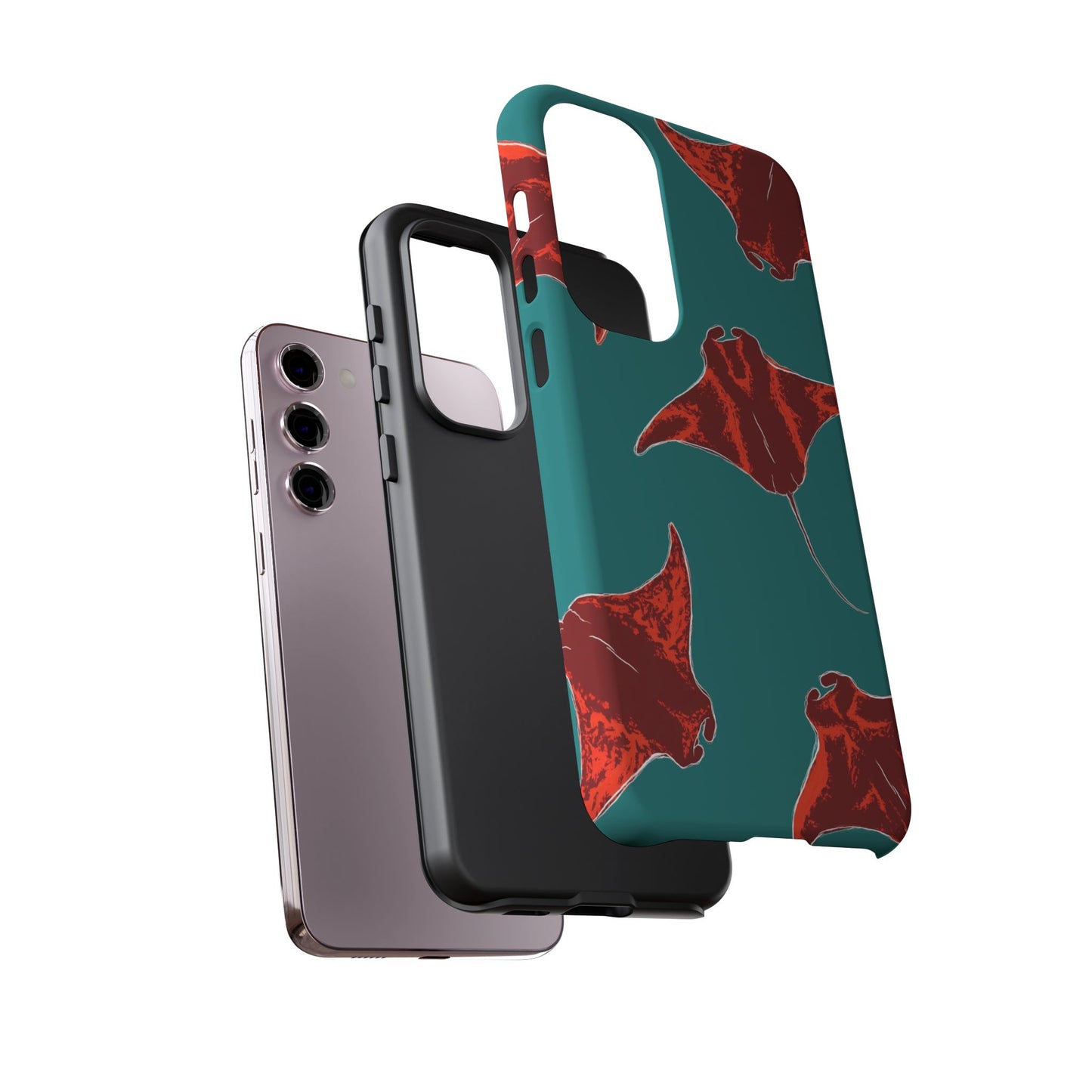 Manta Ray Phone Case, Tropical Phone Cover, Ocean Vibe Accessories, Summer Gift Idea, Marine Animal Merchandise