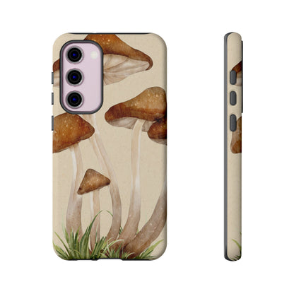 Mushroom Phone Case - Nature Lover, Eco-Friendly Gift, Cute Cell Phone Cover, Aesthetic Tech Accessory, Unique Fall Decor, Artsy Phone Cases, Cute, Gift for Her, Nature-inspired Designs, Durable Cases