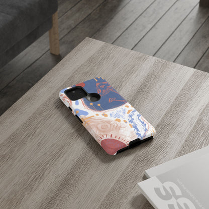 Artistic Phone Case with Abstract Design, Tough Phone Case, Unique Gift, Trendy Accessories, Modern Art Case, Stylish Tech Gear