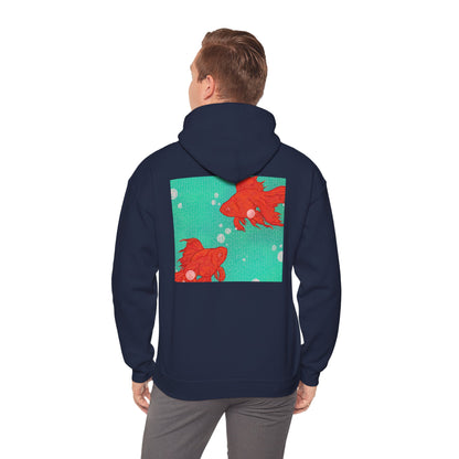 Colorful Goldfish Hoodie, Unisex Sweatshirt, Cozy Everyday Wear, Perfect for Gifts, Fun Fashion for Animal Lovers, Vibrant Pullover