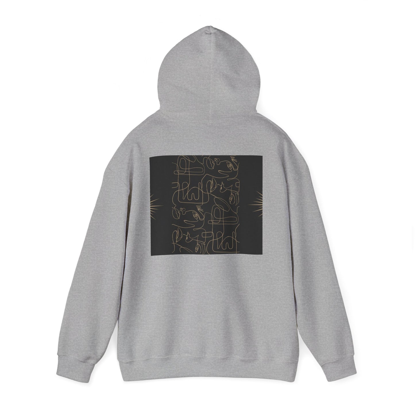 Lotus Design Hooded Sweatshirt, Unisex Hoodie, Cozy Fashion, Yoga Gift, Spiritual Apparel, Meditation Wear, Gift for Him, Gift for Her, Fall Crewneck, Autumn Vibes
