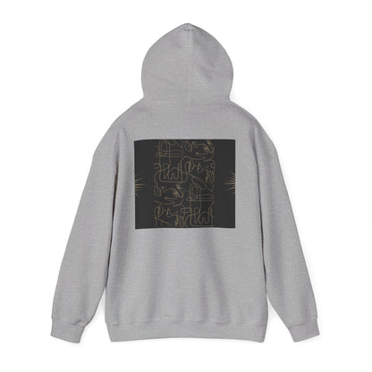 Lotus Design Hooded Sweatshirt, Unisex Hoodie, Cozy Fashion, Yoga Gift, Spiritual Apparel, Meditation Wear, Gift for Him, Gift for Her, Fall Crewneck, Autumn Vibes