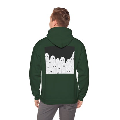 Painted Ghosts Pullover | Halloween Ghost Hoodie, Unisex Boo Sweatshirt, Spooky Gift for Fall, Cozy Halloween Apparel, Ghost Lover Hoodie, Perfect for Spooky Season