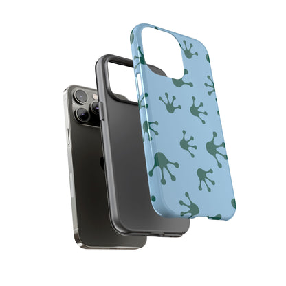 Frog Pattern Phone Case, Tough Cases for Nature Lovers, Unique Gift for Kids, Eco-Friendly Accessories, Stylish Cell Phone Cover, Cute Frog Print Pattern, Artsy Phone Cases