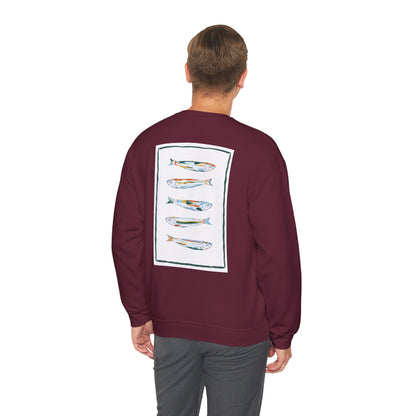Funky Fish Crewneck Sweatshirt - Zen Frog Cozy & Calm Vibes for All, Perfect Gift for Nature Lovers, Relaxation, and Casual Wear