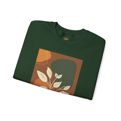 Botanical Print Crewneck Sweatshirt | Cozy Unisex Sweatshirt, Fall Fashion, Casual Wear, Gift for Her, Botanical Art