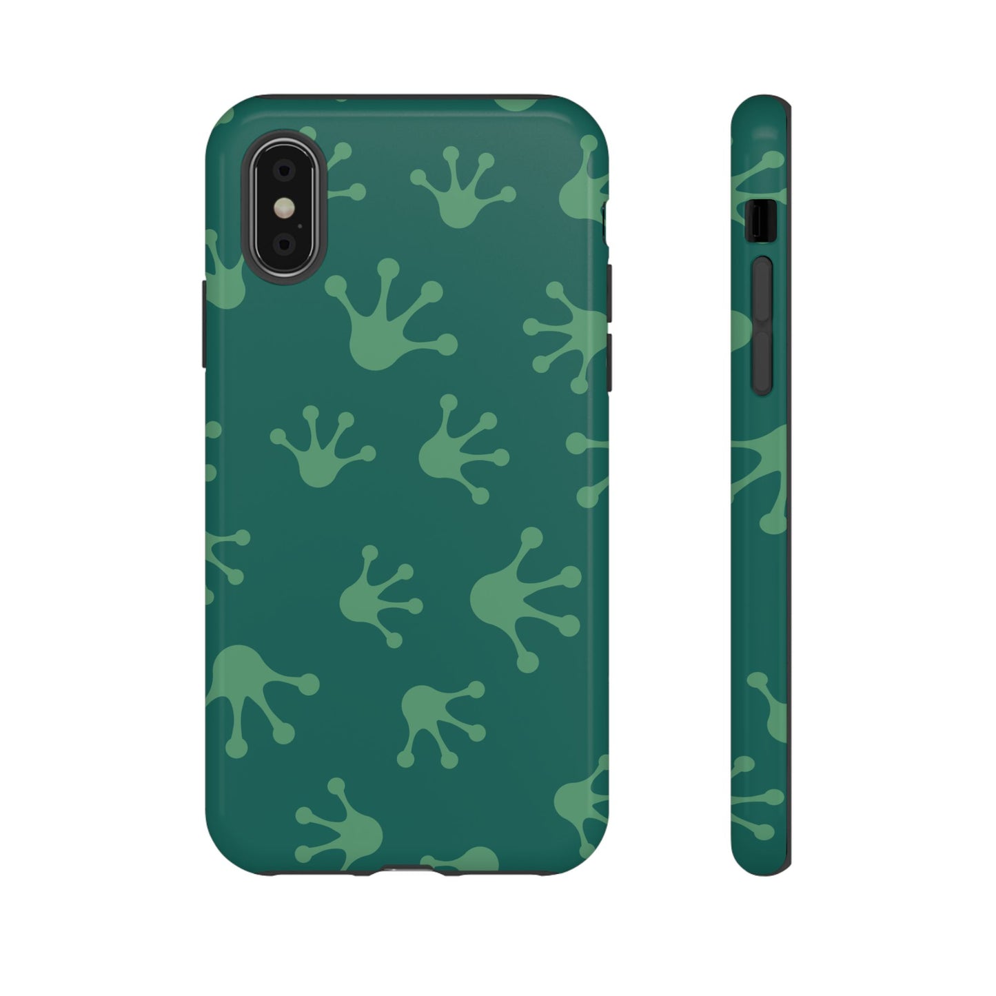 Frog Print Phone Case, Nature Lover Gift, Eco-Friendly Cover, Fun Green Design, Unique Frog Accessories