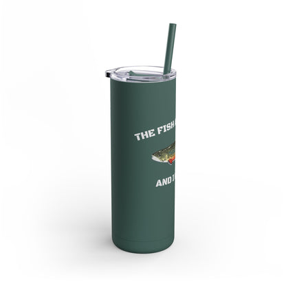 Fishing Lover's 20oz Tumbler - Perfect for Outdoors, Travel, Gifts, Father's Day, Camping, and More!