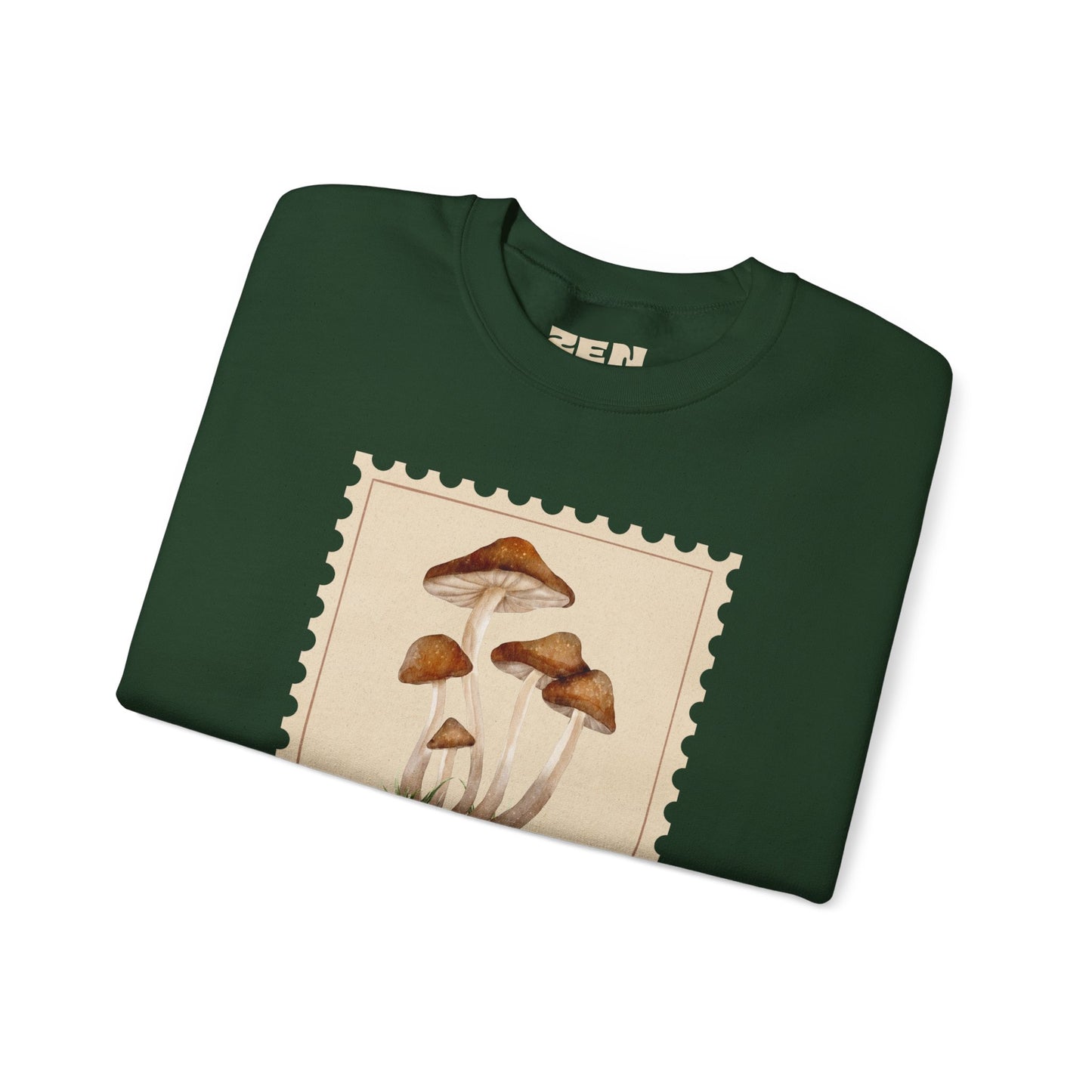 Mushroom Vibes Unisex Crewneck Sweatshirt - Cozy Fashion, Nature Lover Gift, Fall Outfit, Eco-Friendly Style, Perfect for Autumn, Artsy Sweatshirts, Premium, Nature-inspired Crewnecks