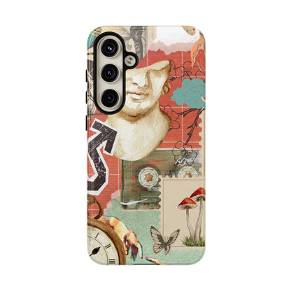Artistic iPhone Case, Tough Cases with Vintage Design, Unique Phone Cover, Gift for Art Lovers, Protective Case for All Occasions, Vintage Collage Art