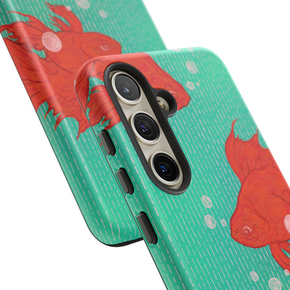Vibrant Goldfish Phone Case, Colorful iPhone Cover, Ocean Vibe Accessory, Unique Gift for Fish Lovers, Cute Phone Cases