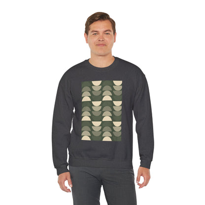 Stylish Geometric Crewneck Sweatshirt for Relaxed Vibes, Cozy Layer, Unisex Fashion Piece, Perfect Gift for Art Lovers, Casual Wear