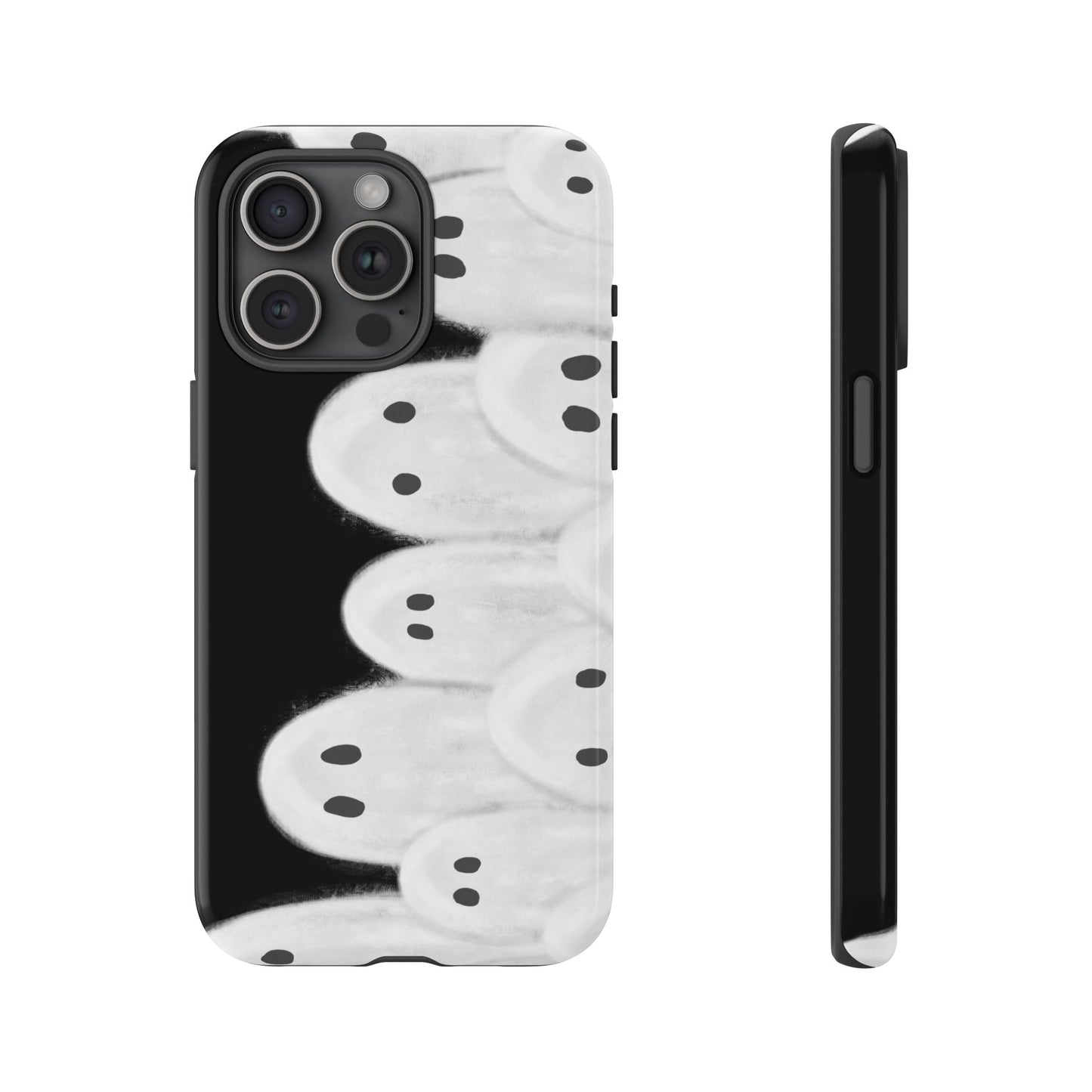 Painted Ghosts Phone Case | Ghostly Tough Phone Case for Spooky Style, Halloween Gift, Phone Cover, Ghost Theme, Unique Accessory, Spooky Season, Viral Painted Ghosts Inspired Design