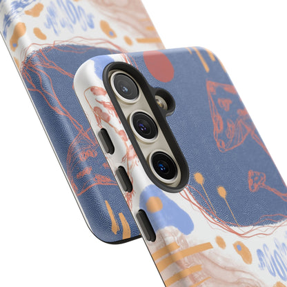 Artistic Phone Case with Abstract Design, Tough Phone Case, Unique Gift, Trendy Accessories, Modern Art Case, Stylish Tech Gear