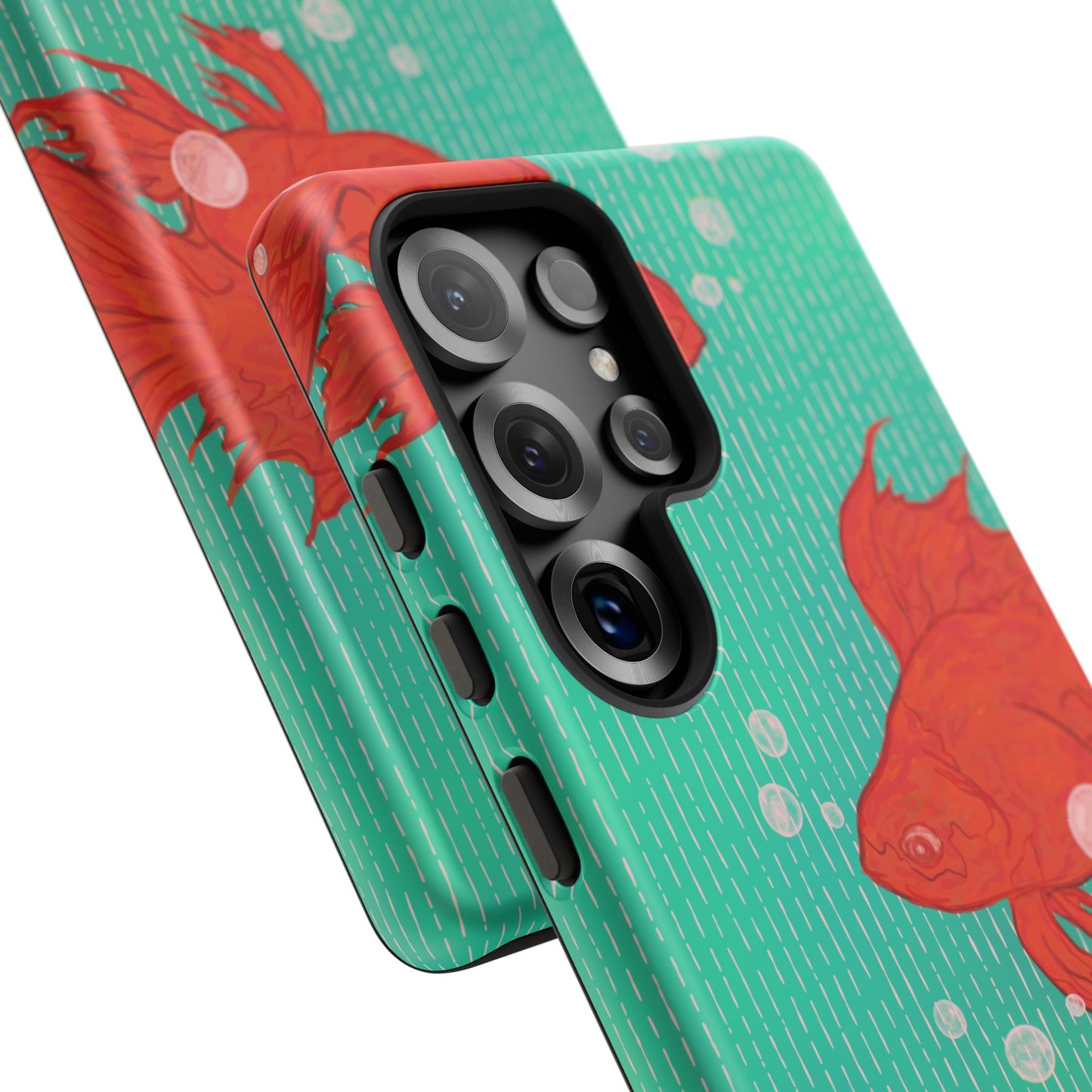 Vibrant Goldfish Phone Case, Colorful iPhone Cover, Ocean Vibe Accessory, Unique Gift for Fish Lovers, Cute Phone Cases