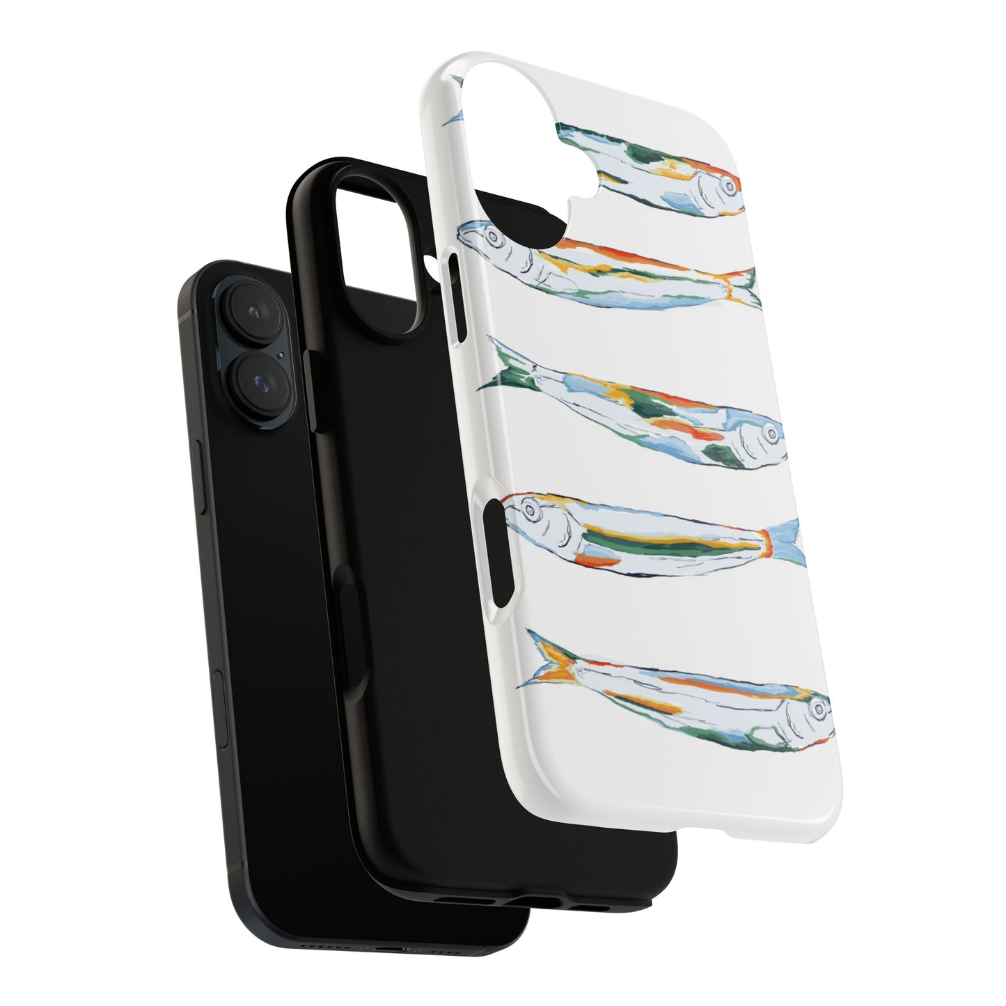 Tough Cases – Artistic Fish Design Phone Case, Unique Gift for Aquatic Lovers, Perfect for Birthdays, Holidays, and Everyday Use, Quirky Cases, Fun Phone Cases