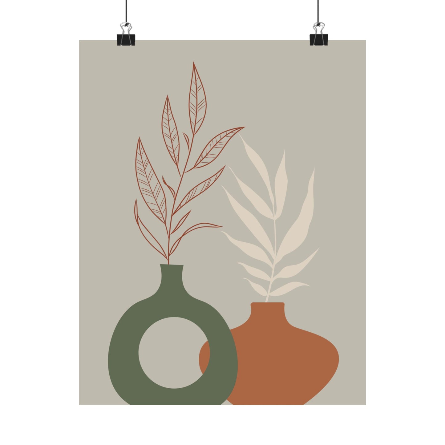 Decorative Wall Art Prints, Modern Home Decor, Botanical Prints, Minimalist Poster Art, Gift for Plant Lovers