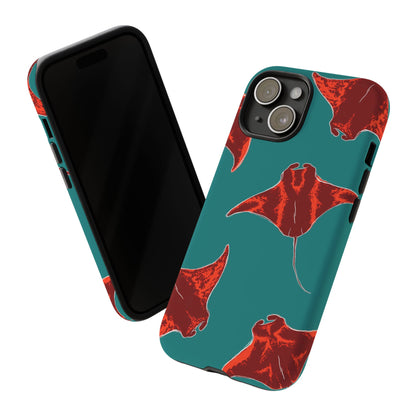Manta Ray Phone Case, Tropical Phone Cover, Ocean Vibe Accessories, Summer Gift Idea, Marine Animal Merchandise