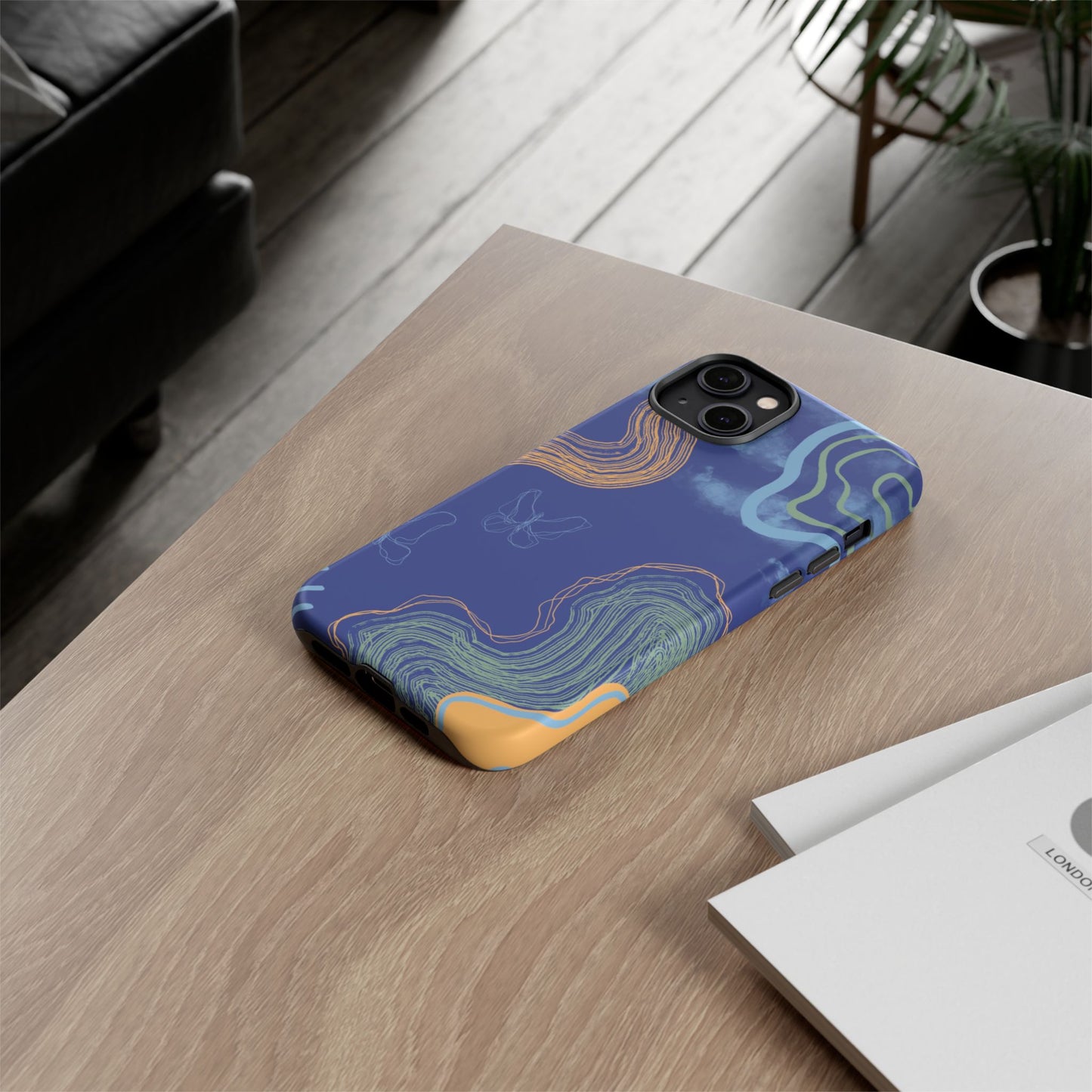 Artistic Phone Case, Abstract Phone Cover, Gift for Her, Modern Design, Boho Phone Case, Unique Phone Accessories