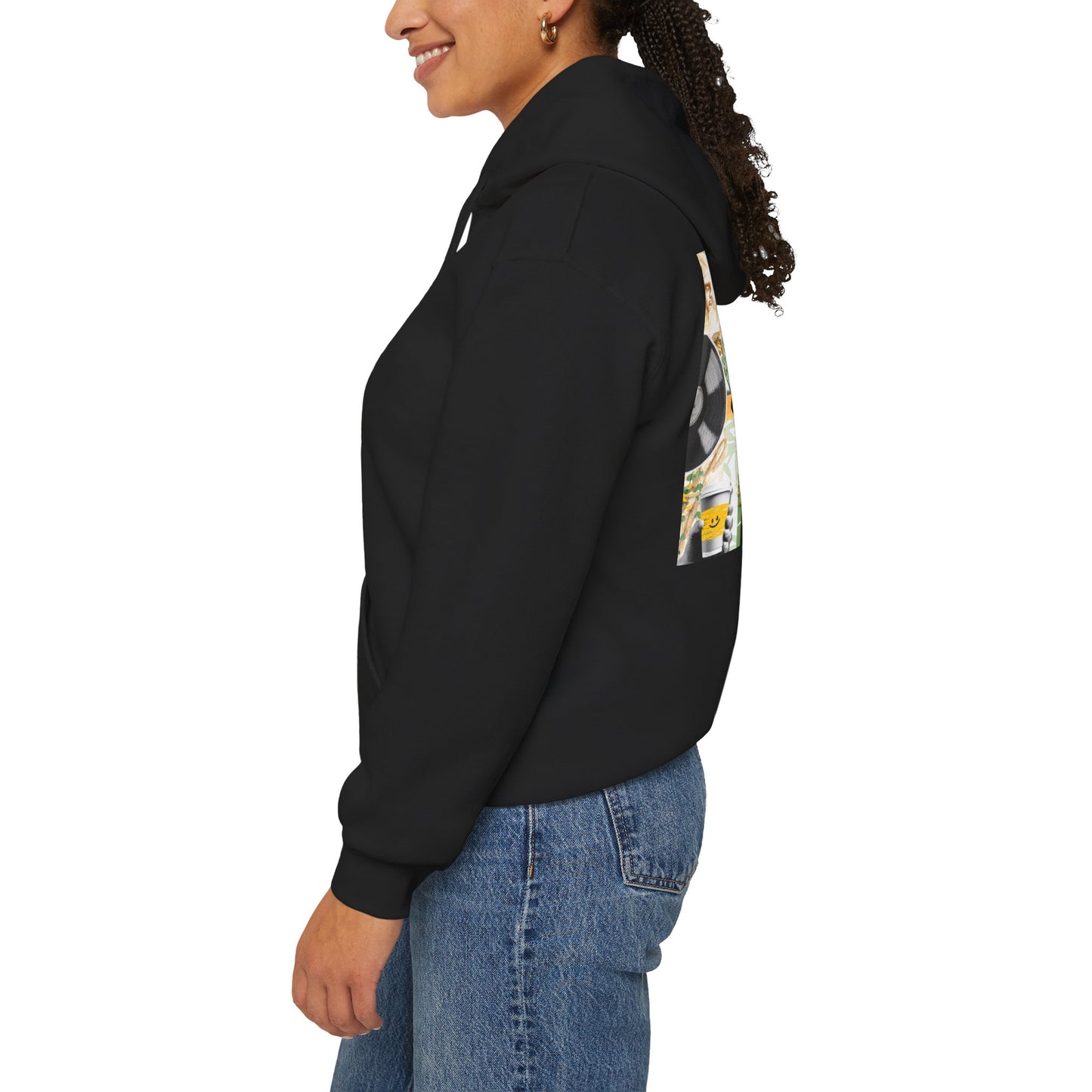 Lotus Flower Unisex Hoodie: Cozy Sweatshirt, Gift for Yoga Lovers, Meditation Apparel, Casual Streetwear, Nature-Inspired Wear, Artsy Collage, Cool Crewnecks