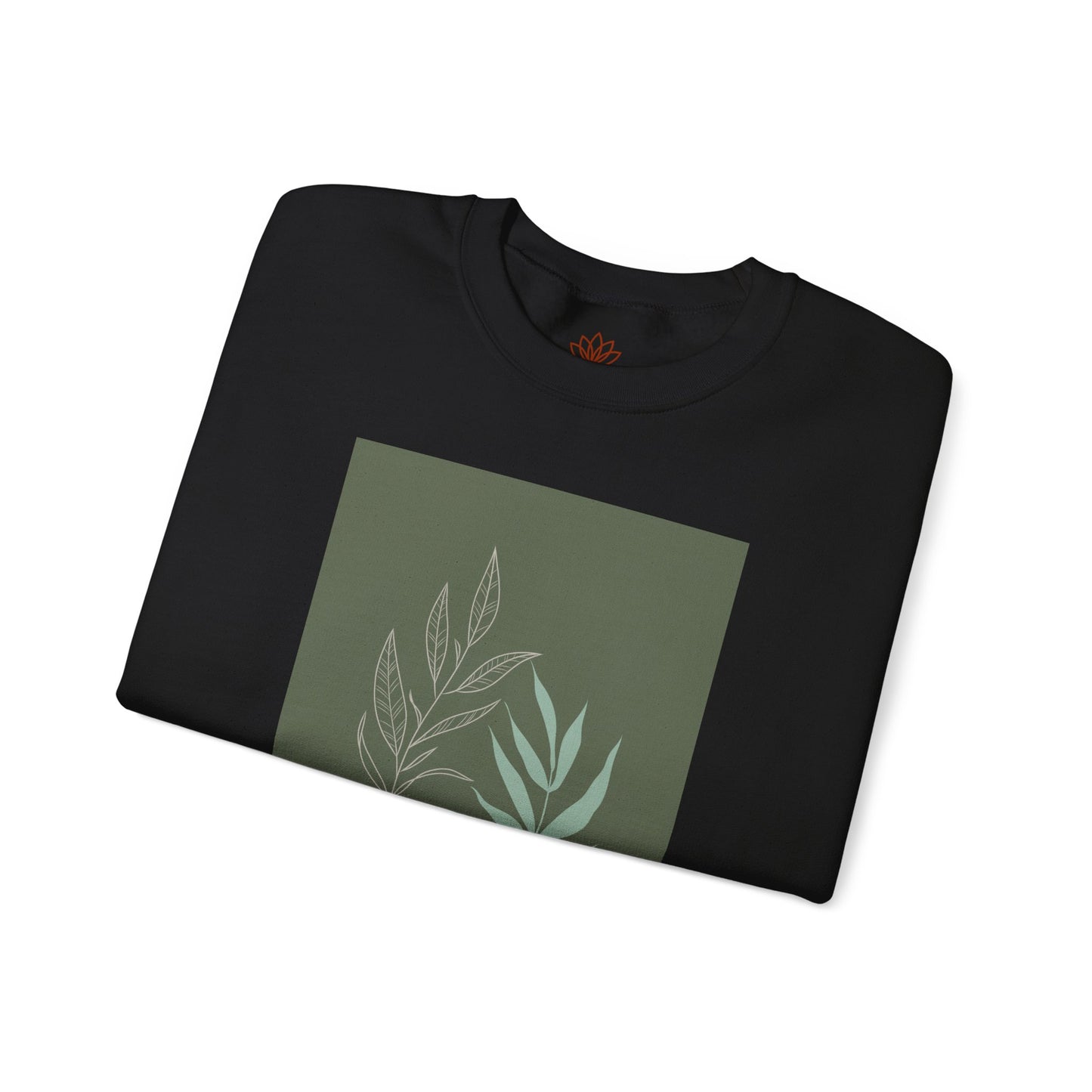 Botanical Minimalist Crewneck Sweatshirt, Cozy Unisex Pullover, Nature-Inspired Gift, Fall Fashion, Comfortable Layering Piece