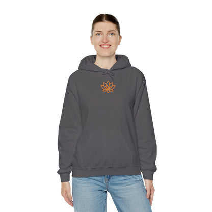 Serene Adventure Hoodie with Lotus Design, Eco-Friendly Sweatshirt for Outdoors, Yoga, Surfing, Beach Days, Mindfulness, Gift for Her, Gift for Him, Kayak Sweatshirt, Outdoor Designs