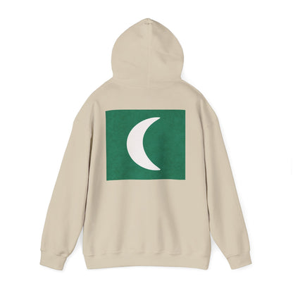 Zen Frog Hooded Sweatshirt - Cozy Unisex Hoodie, Casual Wear, Spring Fashion, Unique Gifts, Streetwear Style, Simple Moon Design, Gift for Him, Gift for Her