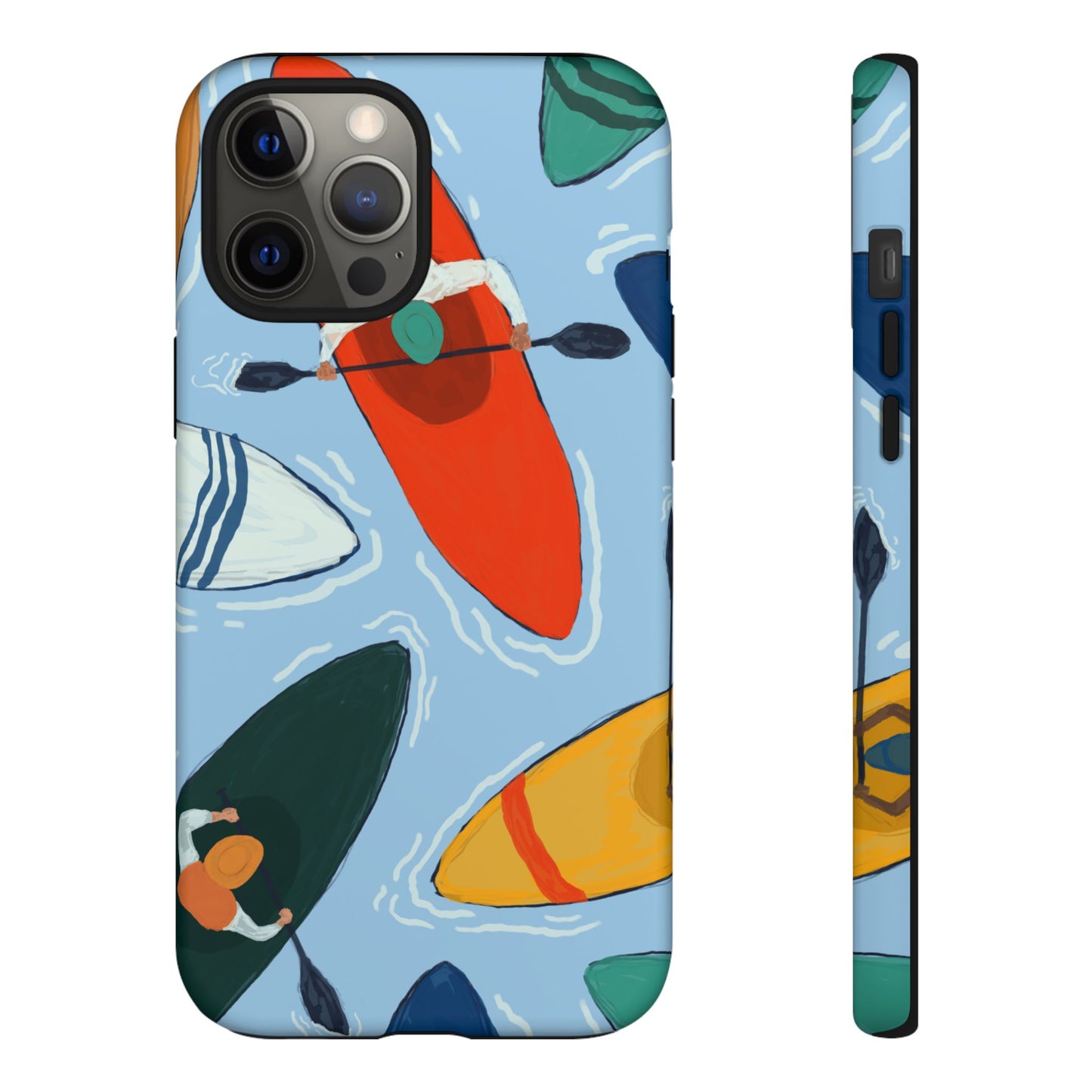Kayak Phone Case - Tough Cases for Outdoor Enthusiasts, Birthday Gifts, Adventure Gear, Kayaking Accessories, Nature Lover Decor, Artsy Phone Cases