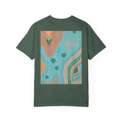 Vibrant Unisex Graphic T-shirt, Bohemian Tee, Casual Wear, Gift for Friends, Festival Apparel, Summer Style, Unique Design