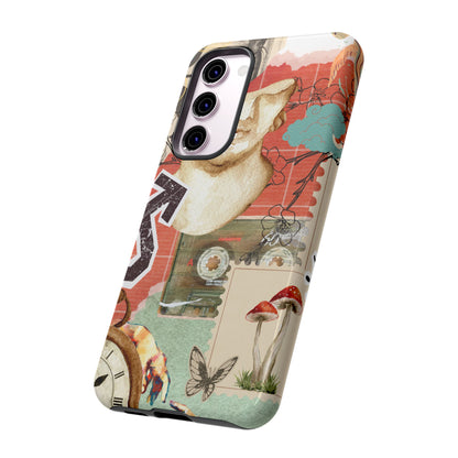 Artistic iPhone Case, Tough Cases with Vintage Design, Unique Phone Cover, Gift for Art Lovers, Protective Case for All Occasions, Vintage Collage Art