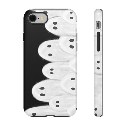 Painted Ghosts Phone Case | Ghostly Tough Phone Case for Spooky Style, Halloween Gift, Phone Cover, Ghost Theme, Unique Accessory, Spooky Season, Viral Painted Ghosts Inspired Design