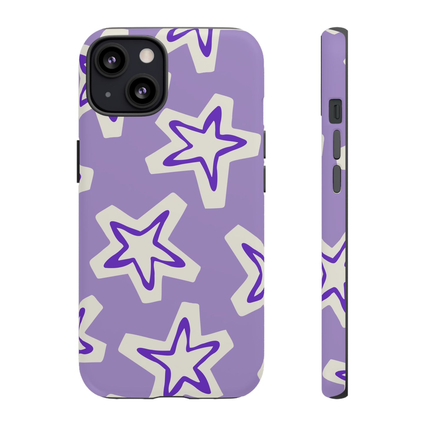 Starry Pattern Phone Case, Cute Star Design, Tough Phone Cover, Gifts for Her, Stylish Phone Accessory