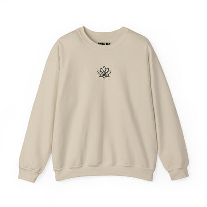 Lotus Blossom Unisex Sweatshirt - Cozy Floral Crewneck, Casual Wear, Gift for Her, Yoga Apparel, Relaxed Style, Perfect for Fall, Autumn Crewneck, Gift for Her, Gift for Him