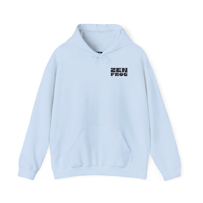 Zen Frog Hoodie - Cozy Unisex Sweatshirt, Perfect for Chill Days, Gifts for Nature Lovers, Casual Wear, Unique Design