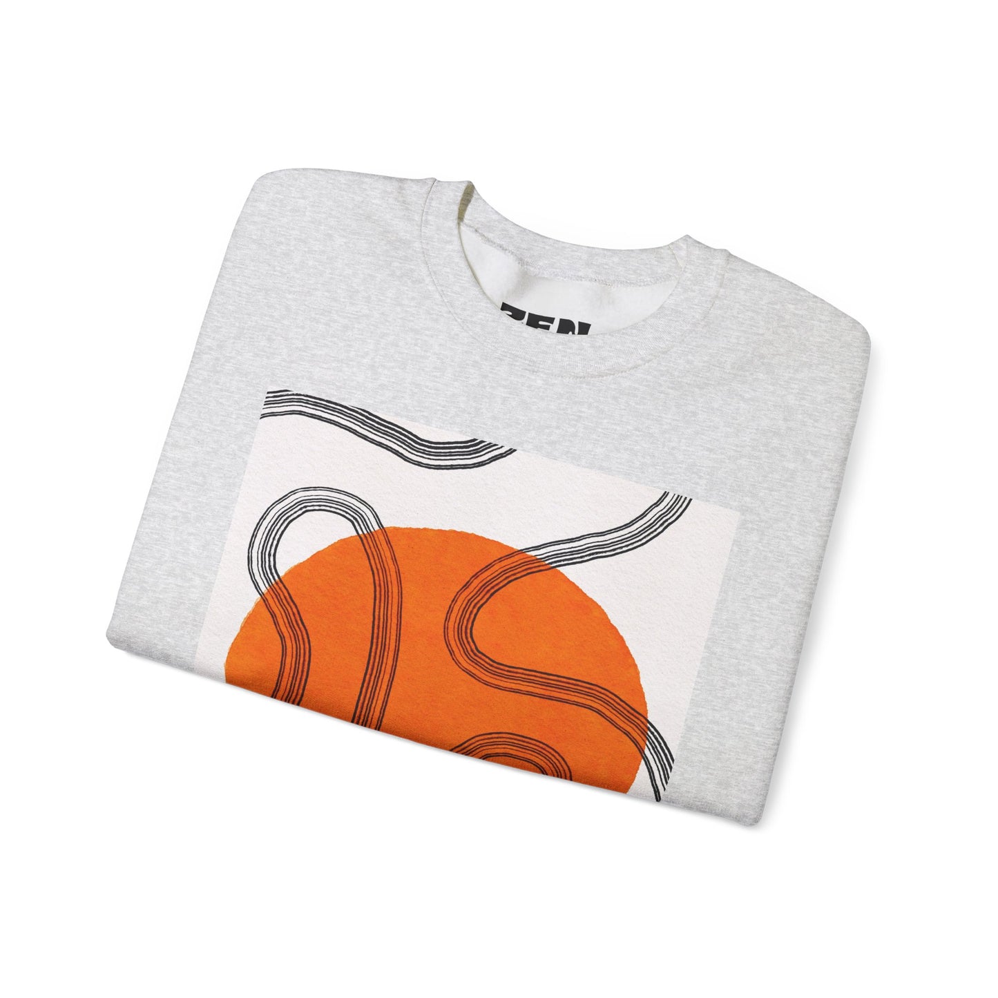 Retro Abstract Art Crewneck Sweatshirt, Cozy Graphic Pullover, Unisex Casualwear, Perfect Gift for Art Lovers, Fall Fashion Essential, Gift for Him, Gift for Her