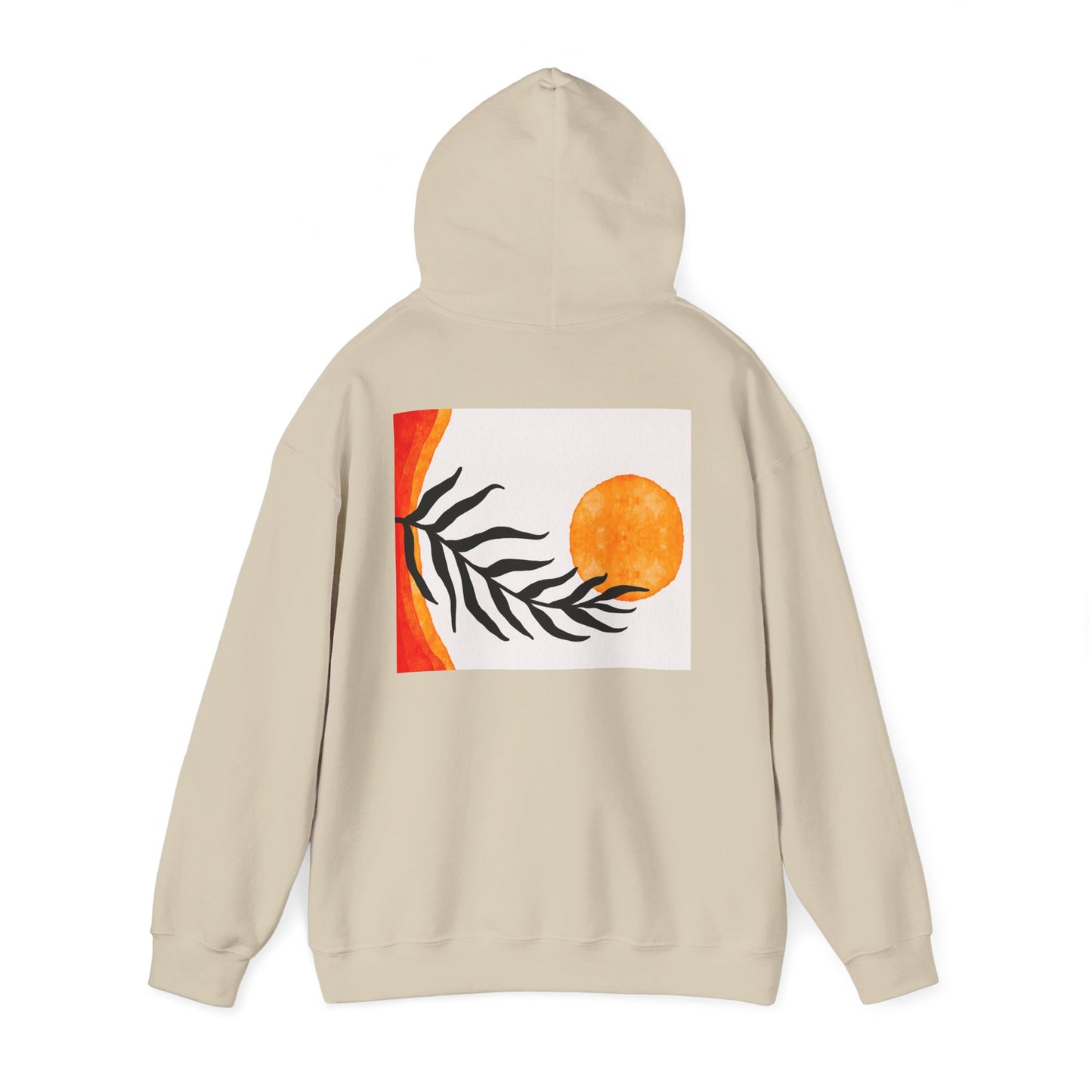 Lotus and Sunset Unisex Hoodie - Cozy Gift for Mindfulness, Meditation, or Nature Lovers, Perfect for Fall and Winter