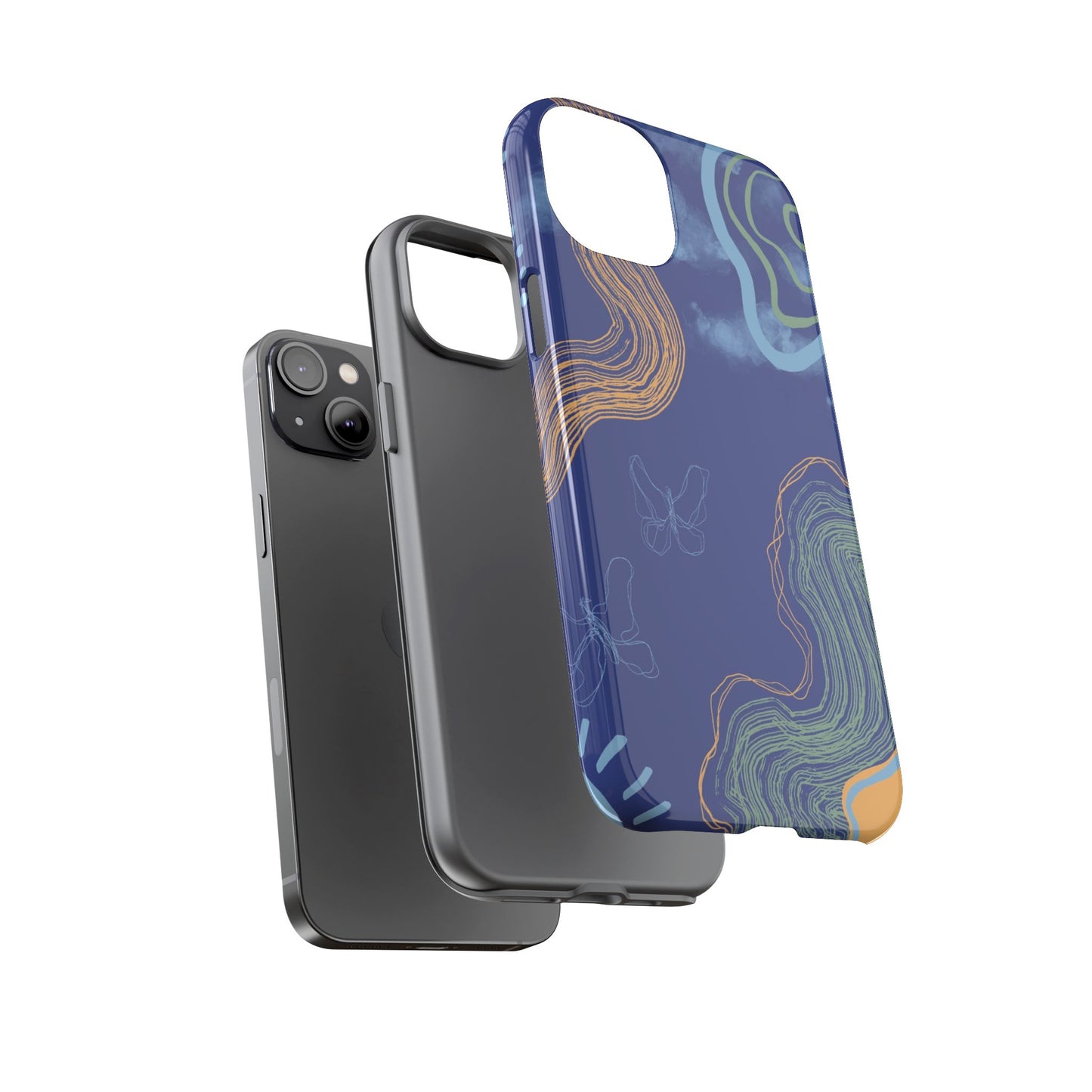 Artistic Phone Case, Abstract Phone Cover, Gift for Her, Modern Design, Boho Phone Case, Unique Phone Accessories