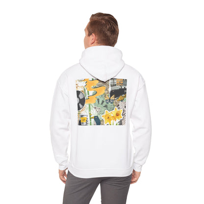 Lotus Flower Unisex Hoodie: Cozy Sweatshirt, Gift for Yoga Lovers, Meditation Apparel, Casual Streetwear, Nature-Inspired Wear, Artsy Collage, Cool Crewnecks